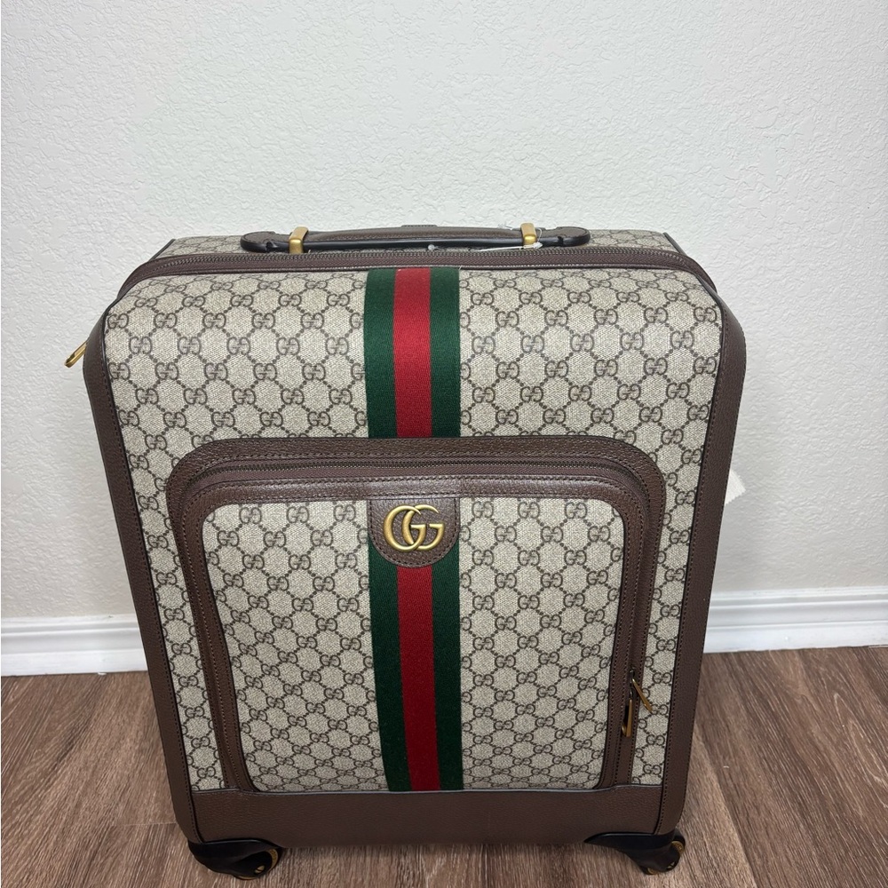 Gucci Brown and Green Men's Travel Bag